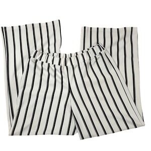 Cato white and black striped dress pants for women‎ size medium